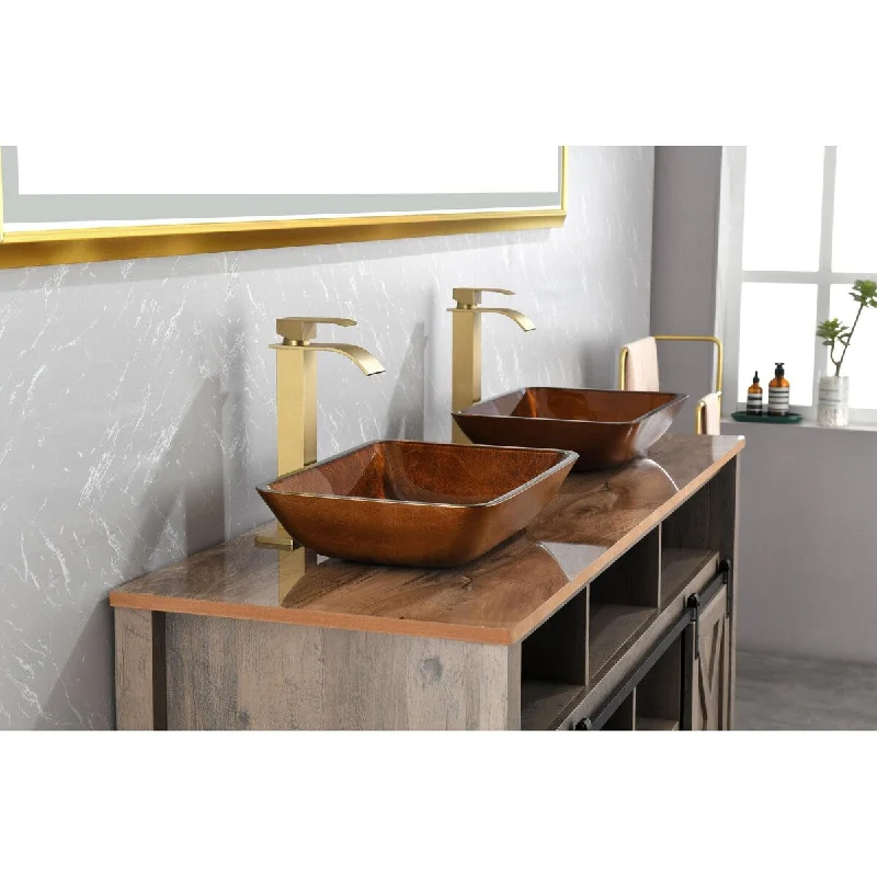 18.125" L -13.0" W -4.125" H Bathroom Sink with Faucet and Pop-Up Drain in