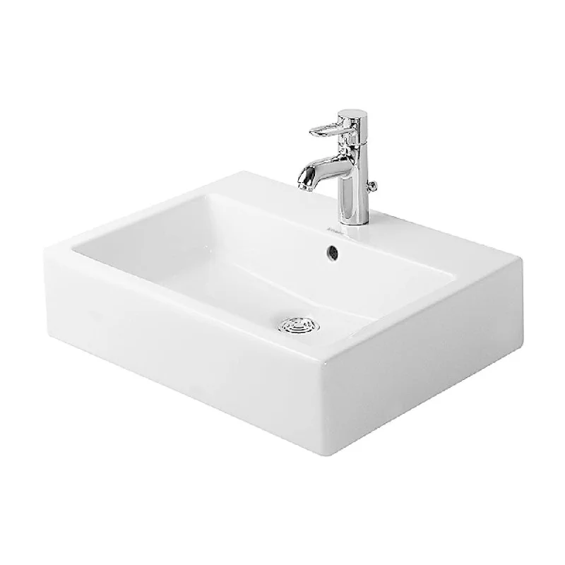 Duravit Vero Above-Counter with Overflow and 1 Faucet Hole Basin White