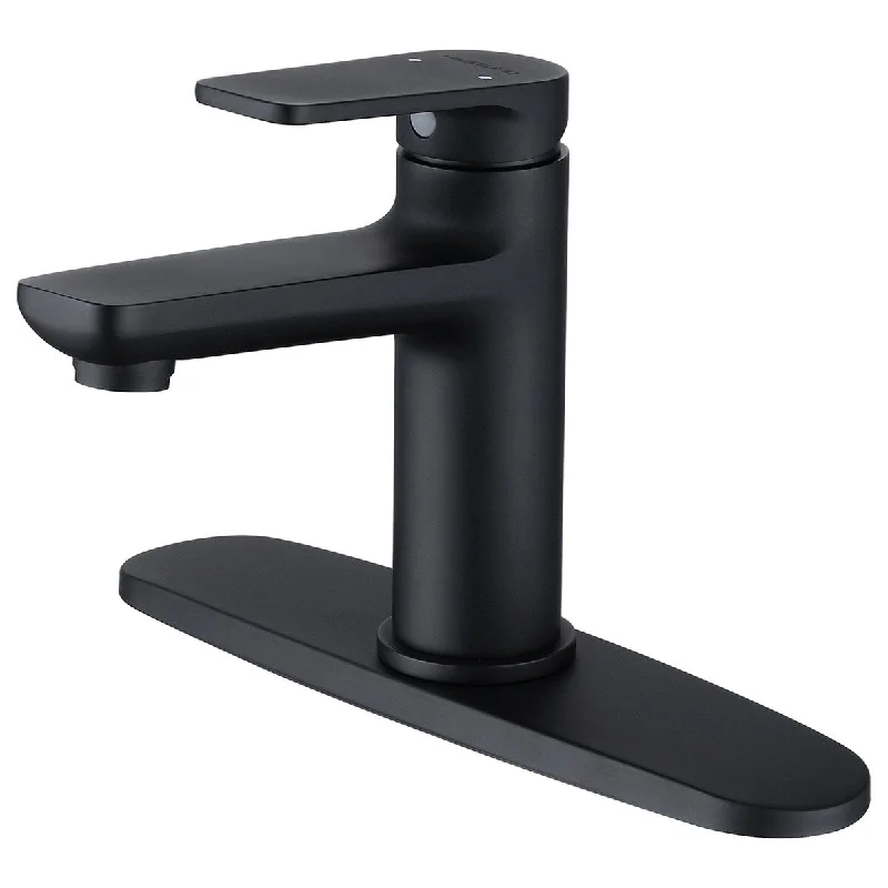 EPOWP 1 Handle Bathroom Faucet Sink Cooper Faucet With Cover Plate