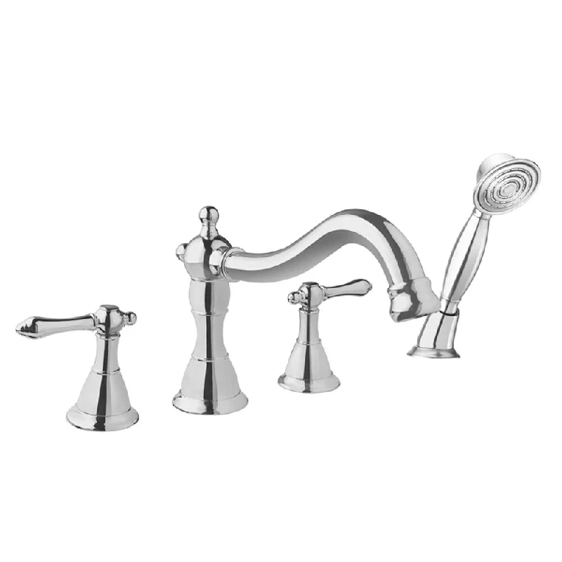 Fontaine 'Bellver' Chrome Roman Tub Faucet with Handheld Shower