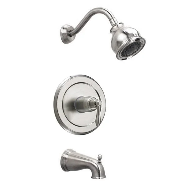 Fontaine Brushed Nickel Tub and Shower Faucet with 3-pattern Shower Head and Valve