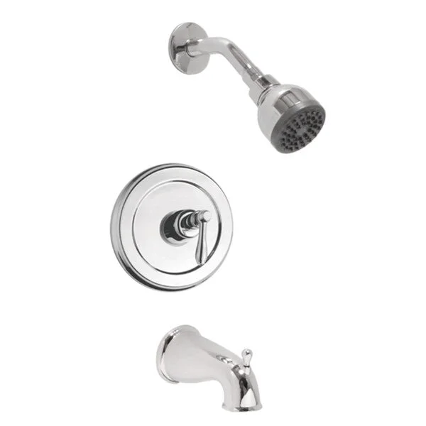 Fontaine Chrome Brass Tub and Shower Faucet with Valve