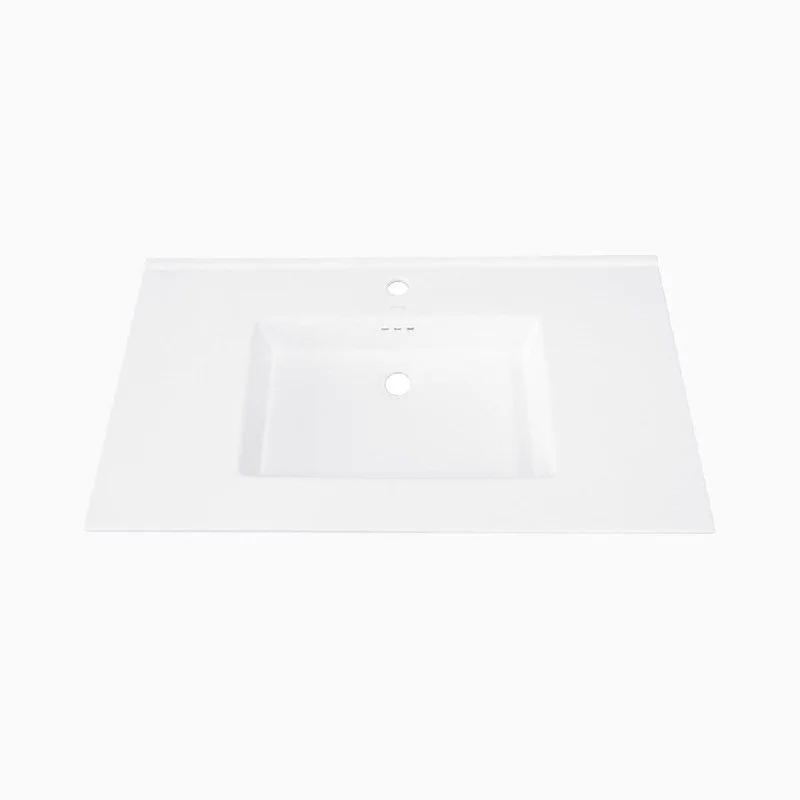 MAYKKE 32" Marbella Ceramic Sinktop for Single Faucet Hole with Overflow