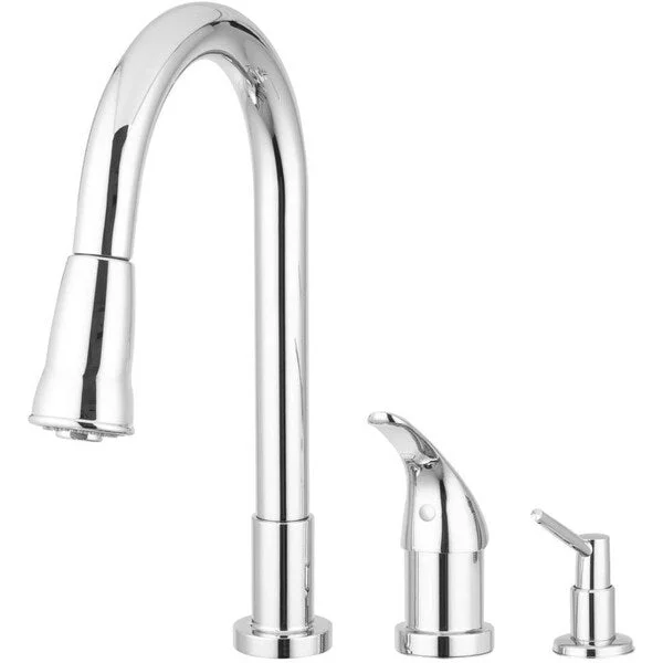 Pacific Bay Grandview Pull-Down Kitchen Faucet with Soap Dispenser