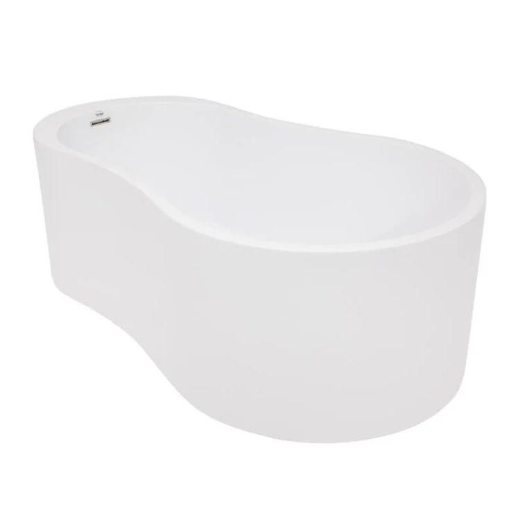 Soaking Tub Metro Collection Anaha 64 x 36 Inch Freestanding Tub Only End Biscuit Hydroluxe SS