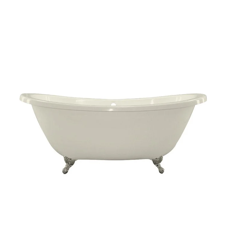 Soaking Tub Ston Collection Andrea 66 x 39 Inch Freestanding Tub Only Center Almond Hydroluxe SS