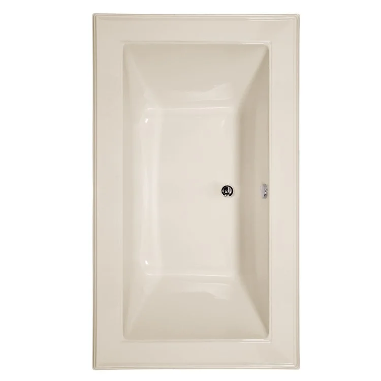 Soaking Tub Designer Collection Angel 66 x 42 Inch Drop-In Tub Only Center Biscuit Acrylic