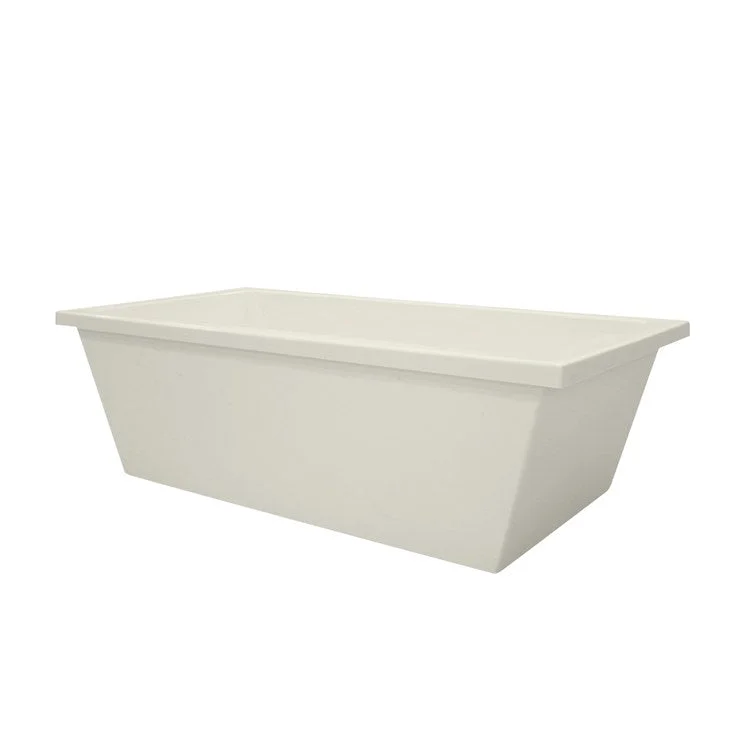 Soaking Tub Designer Collection Cheyenne 66 x 36 Inch Freestanding Tub Only Center Biscuit Acrylic