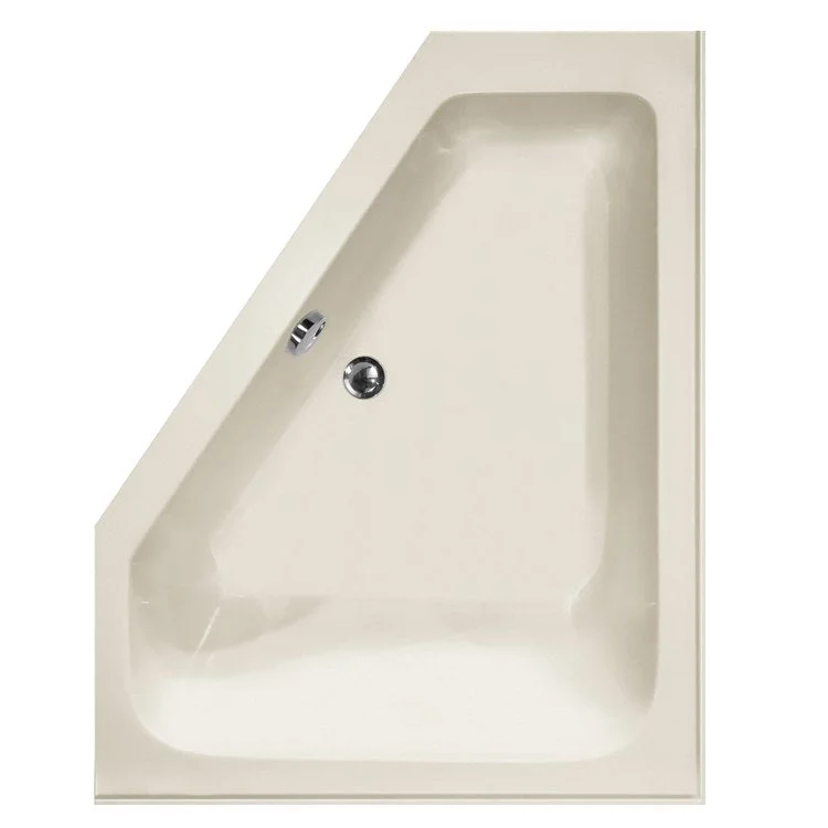 Soaking Tub Designer Collection Courtney 60 x 48 Inch Tub Only Tub Only Left Hand Bone Acrylic