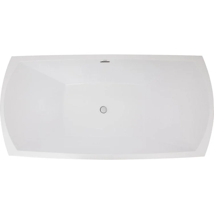 Soaking Tub Metro Collection Denali 68 x 36 Inch Freestanding Tub Only Center Almond Hydroluxe SS