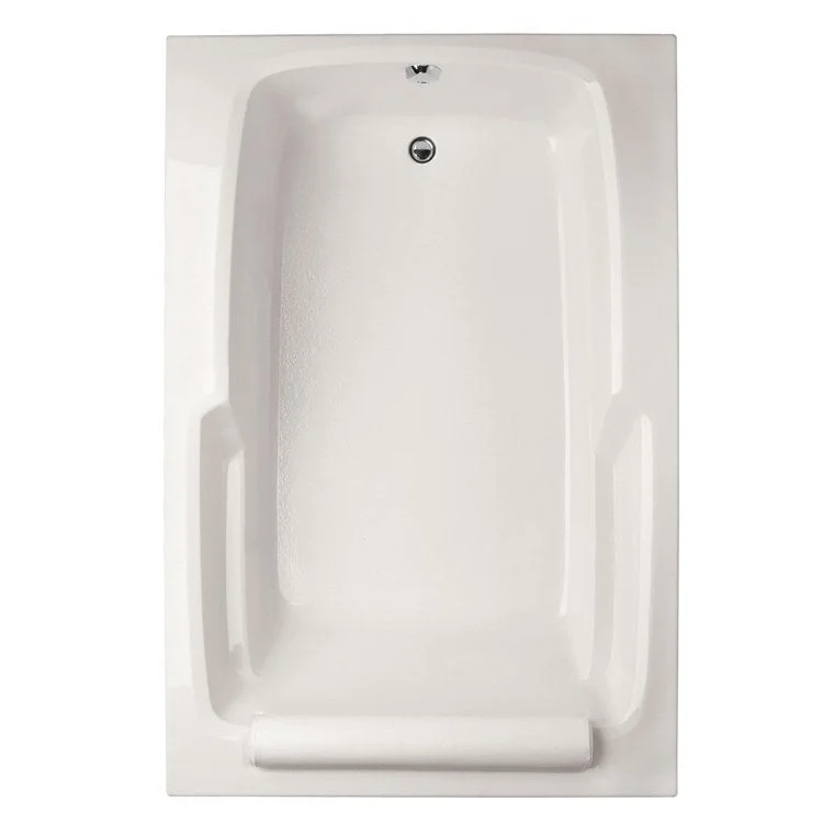 Soaking Tub Designer Collection Duo 60 x 48 Inch Drop-In Tub Only End White Acrylic