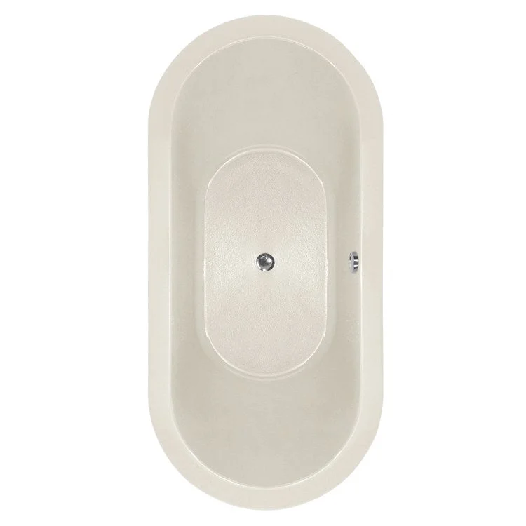 Soaking Tub Designer Collection Elle 66 x 32 Inch Drop-In Tub Only Center Biscuit Acrylic