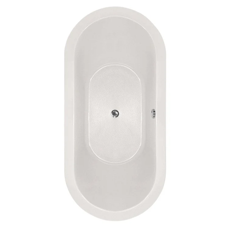 Soaking Tub Designer Collection Elle 66 x 32 Inch Drop-In Tub Only Center White Acrylic