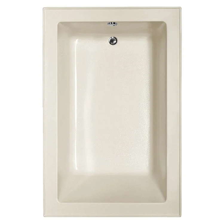 Soaking Tub Designer Collection Emma 66 x 42 Inch Drop-In Tub Only End Biscuit Acrylic