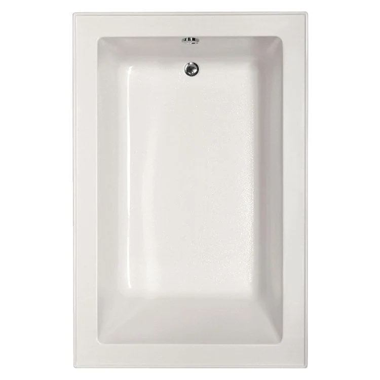 Soaking Tub Designer Collection Emma 66 x 42 Inch Drop-In Tub Only End White Acrylic