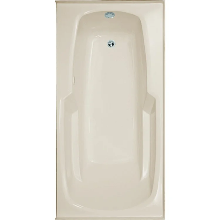 Soaking Tub Designer Collection Entre 66 x 32 Inch Drop-In Tub Left Hand Almond Gelcoat