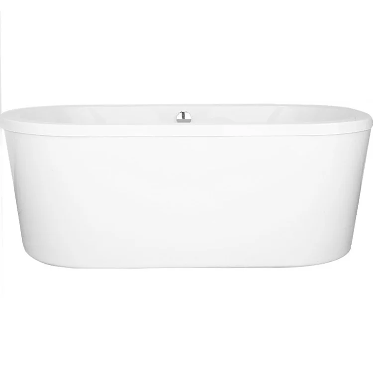 Soaking Tub Designer Collection Estee 72 x 36 Inch Freestanding Tub Only Center White Acrylic