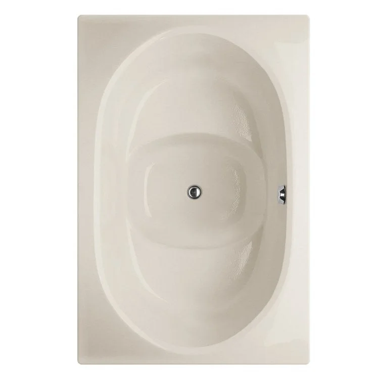 Soaking Tub Designer Collection Fuji 60 x 40 Inch Drop-In Tub Only Center Biscuit Gelcoat