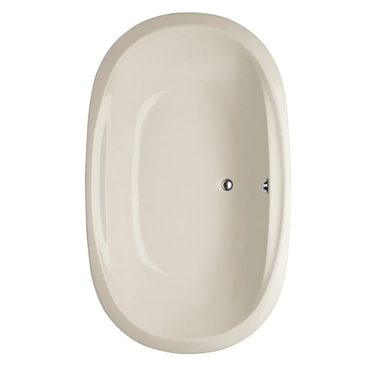 Soaking Tub Designer Collection Galaxie 66 x 42 Inch Drop-In Tub Only Side Center Biscuit Acrylic