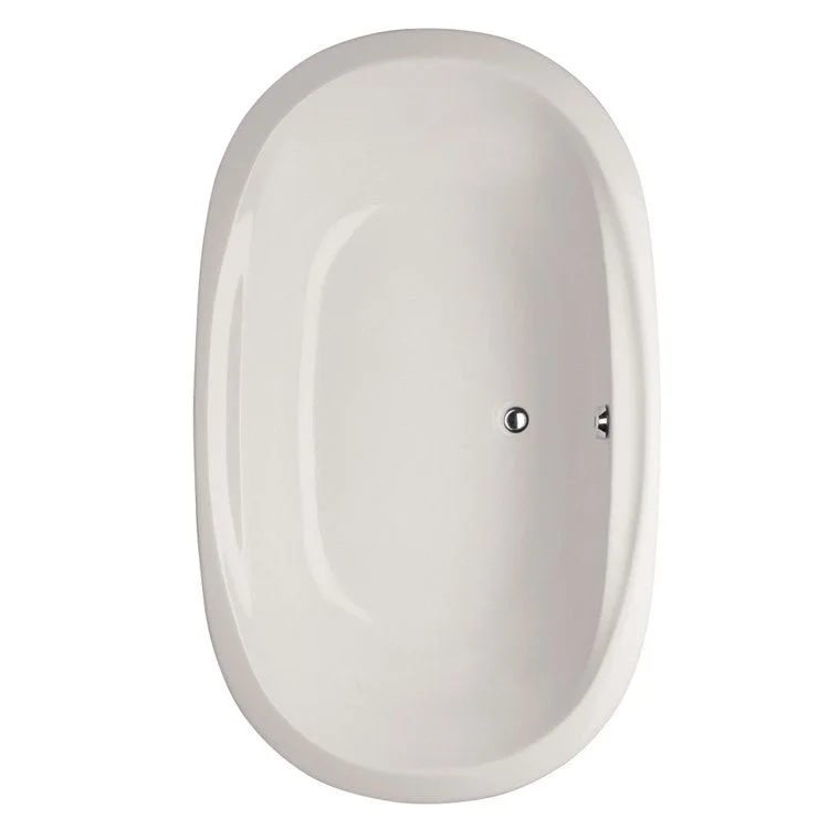 Soaking Tub Designer Collection Galaxie 66 x 42 Inch Drop-In Tub Only Side Center White Acrylic