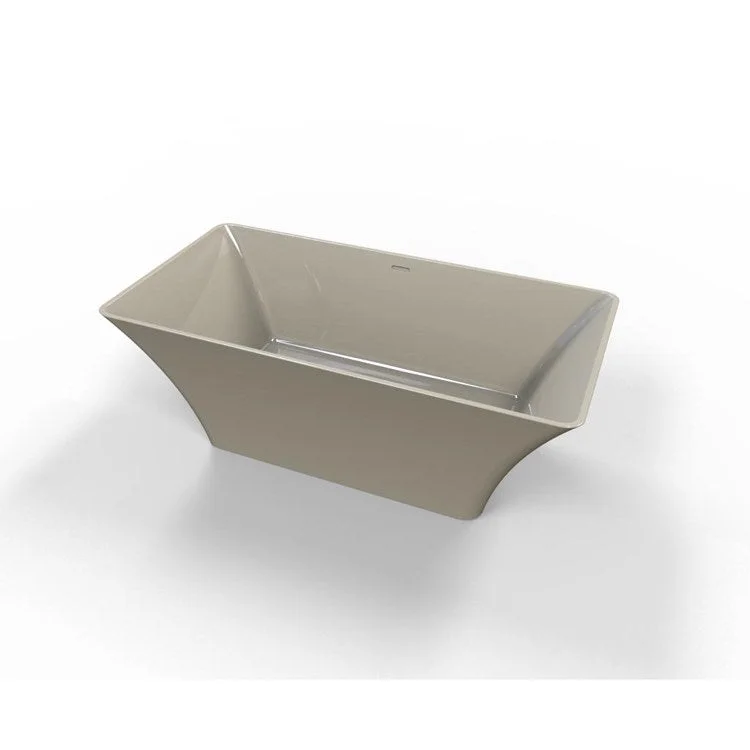 Soaking Tub Metro Collection Hyde 68 x 34 Inch Freestanding Tub Only Center Almond Hydroluxe SS