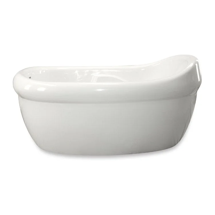 Soaking Tub Designer Collection Jacqueline 66 x 40 Inch Freestanding Tub Only End White Acrylic