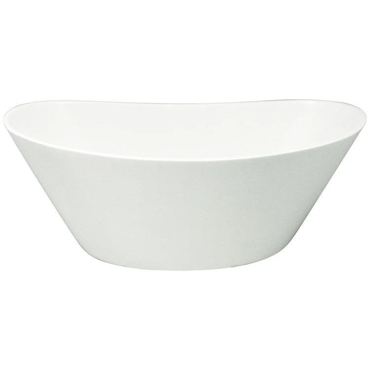 Soaking Tub Ston Collection Jade 66 x 32 Inch Freestanding Tub Only Center Almond Hydroluxe SS