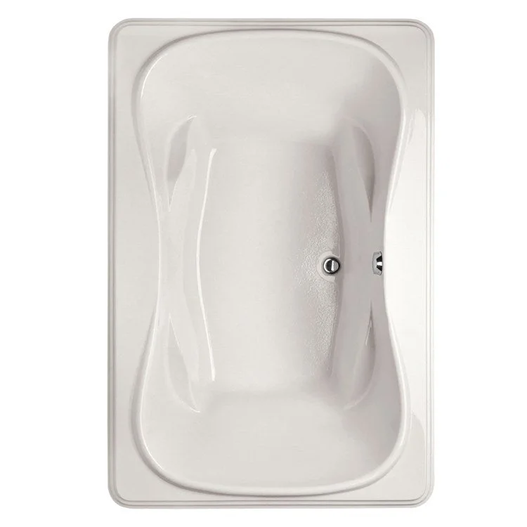 Soaking Tub Designer Collection Jennifer 72 x 48 Inch Drop-In Tub Only Side Center White Acrylic