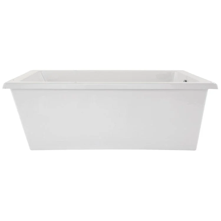 Soaking Tub Designer Collection Lexie 66 x 36 Inch Freestanding Tub Only End White Acrylic