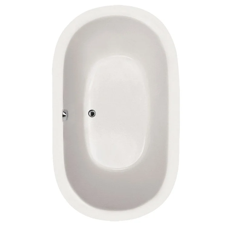 Soaking Tub Designer Collection Liliana 66 x 42 Inch Drop-In Tub Only Side Center White Acrylic