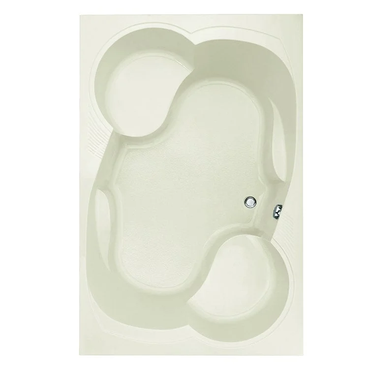 Soaking Tub Designer Collection Makyla 75 x 48 Inch Drop-In Tub Only Center Biscuit Acrylic