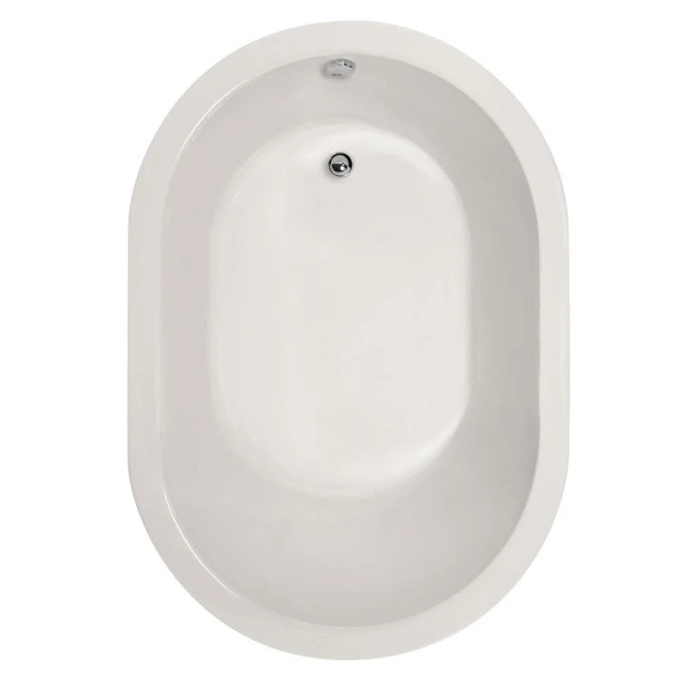 Soaking Tub Designer Collection Malia 60 x 32 Inch Drop-In Tub Only End White Acrylic