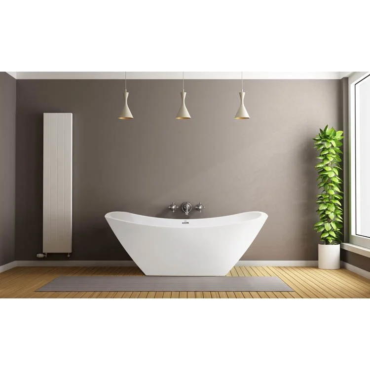 Soaking Tub Studio Collection Marie 60 x 42 Inch Alcove Tub Only Right Hand White Acrylic