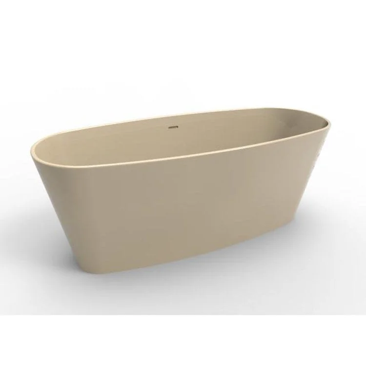 Soaking Tub Metro Collection Newbury 62 x 28 Inch Freestanding Tub Only Center Almond Hydroluxe SS