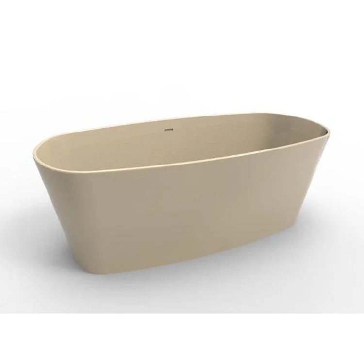 Soaking Tub Metro Collection Newbury 66 x 31 Inch Freestanding Tub Only Center Almond Hydroluxe SS