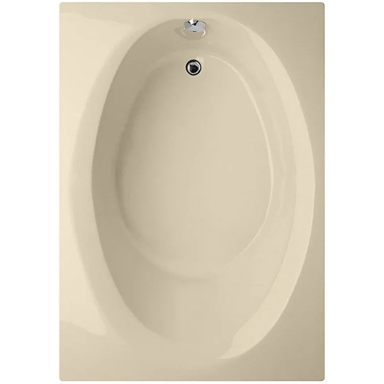 Soaking Tub Designer Collection Ovation 60 x 42 Inch Drop-In Tub Only End Bone Acrylic