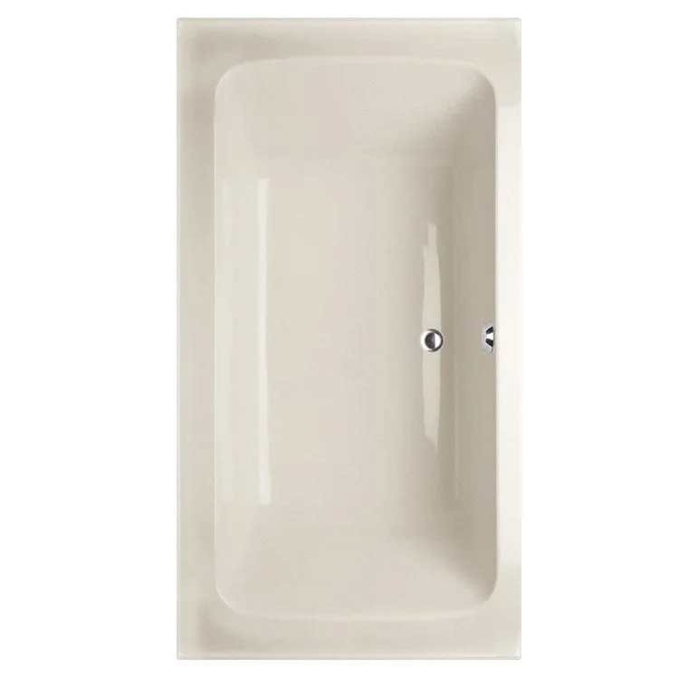 Soaking Tub Designer Collection Rachael 66 x 36 Inch Drop-In Tub Only Side Center Biscuit Acrylic