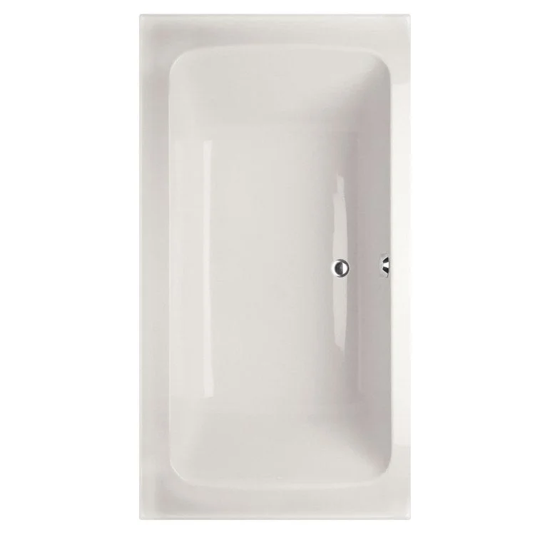 Soaking Tub Designer Collection Rachael 72 x 36 Inch Drop-In Tub Only Side Center White Acrylic