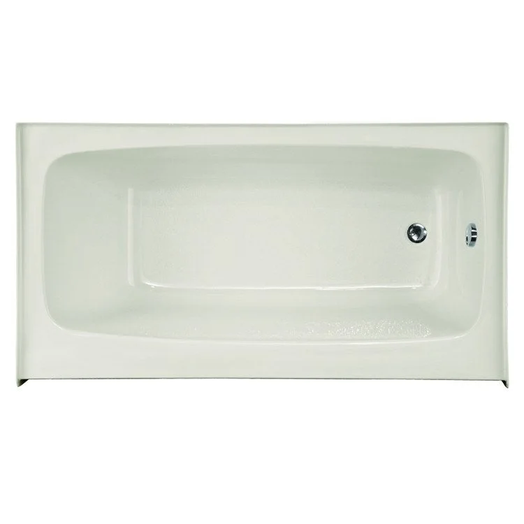 Soaking Tub Studio Collection Regan 60 x 36 Inch Alcove Tub Only Right Hand Biscuit Acrylic