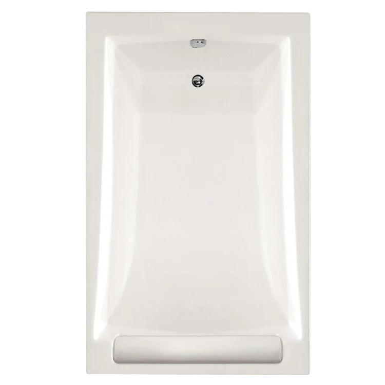 Soaking Tub Designer Collection Regal 70 x 43 Inch Drop-In Tub Only End White Gelcoat