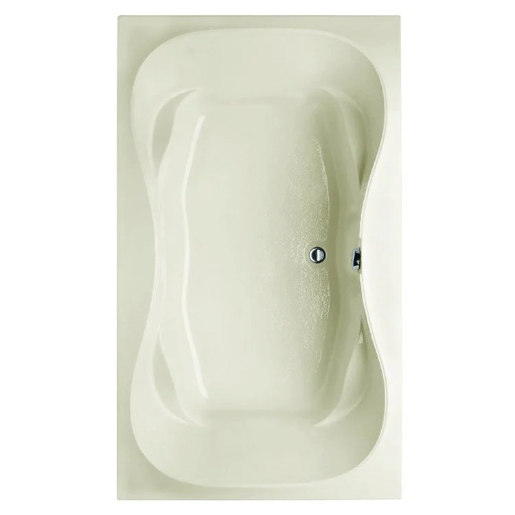 Soaking Tub Studio Collection Studio 60 x 42 Inch Drop-In Tub Only Side Center Biscuit Acrylic