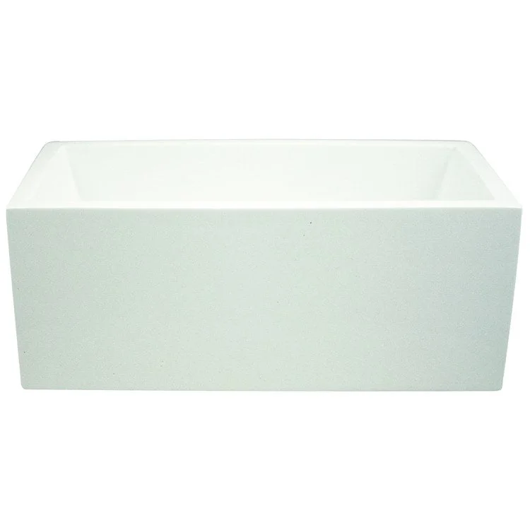 Soaking Tub Ston Collection Slate 60 x 32 Inch Freestanding Tub Only End Almond Hydroluxe SS