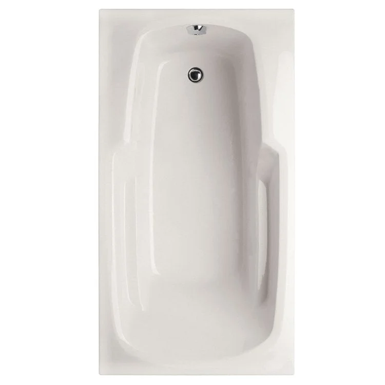 Soaking Tub Designer Collection Solo 54 x 30 Inch Drop-In Tub Only End White Acrylic