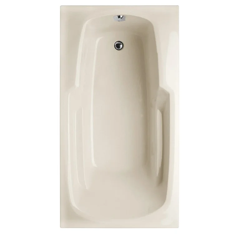 Soaking Tub Designer Collection Solo 60 x 32 Inch Drop-In Tub Only End Bone Acrylic