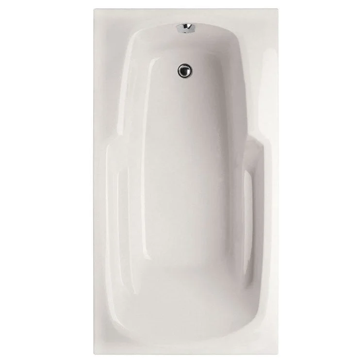 Soaking Tub Designer Collection Solo 66 x 30 Inch Drop-In Tub Only End White Acrylic