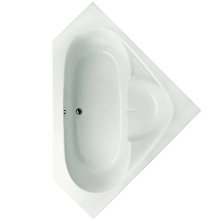 Soaking Tub Studio Collection 59 x 59 Inch Drop-In Tub Only Center White Acrylic