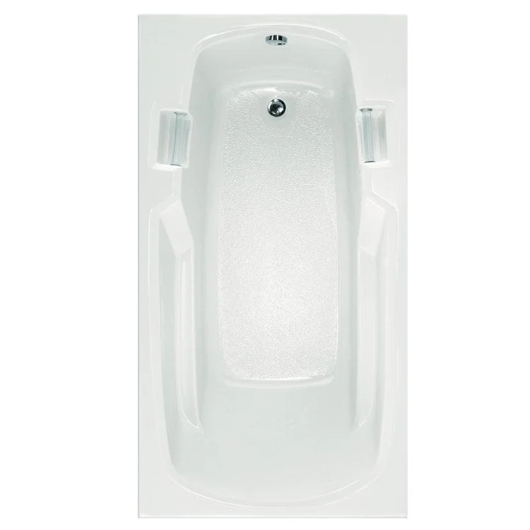 Soaking Tub Studio Collection 60 x 32 Inch Drop-In Tub Only End White Acrylic