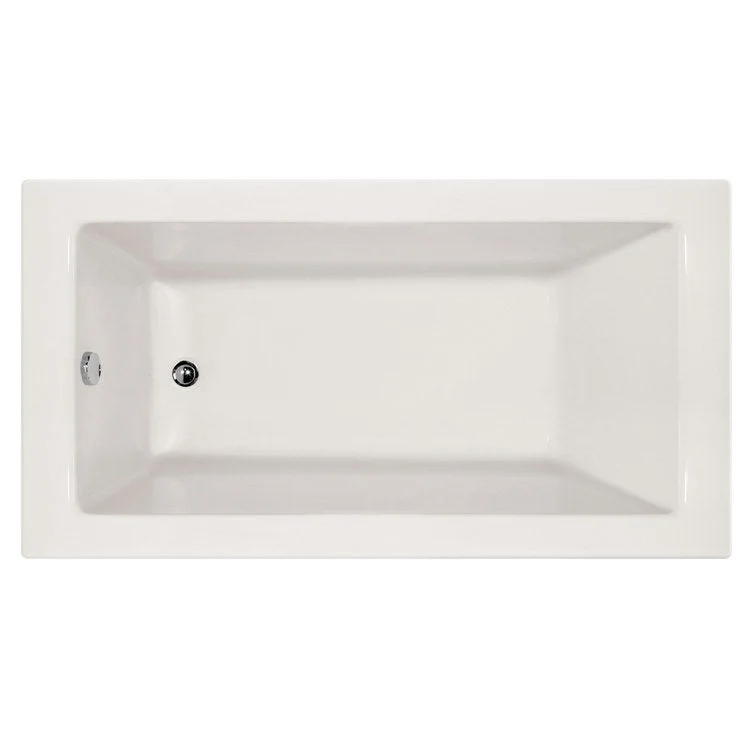 Soaking Tub Designer Collection Sydney 60 x 30 Inch Shallow Depth Alcove Tub Only Left Hand White Acrylic