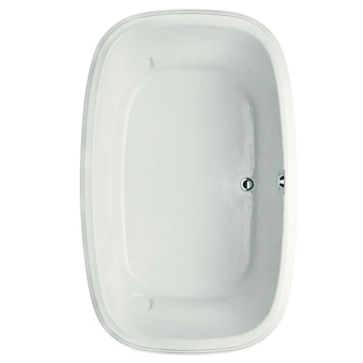 Soaking Tub Designer Collection Sylvia 60 x 38 Inch Drop-In Tub Only Side Center White Acrylic