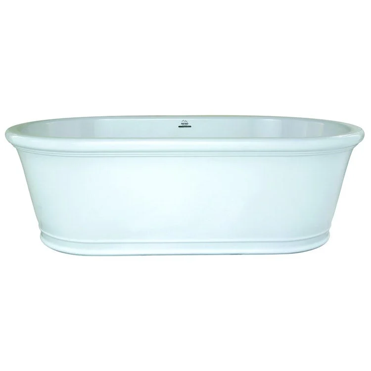 Soaking Tub Metro Collection Tribeca 68 x 35 Inch Freestanding Tub Only Center White Hydroluxe SS